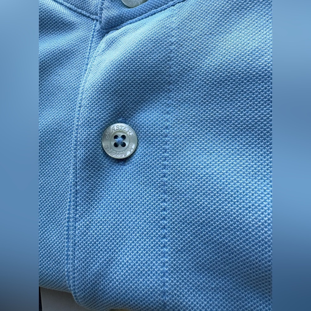 Brand New | Masters Clubhouse Collection Polo Made in Italy Sky Blue Augusta | M - Picture 5 of 16